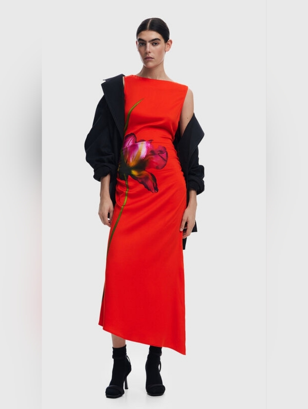 Desigual Women's Orchid asymmetrical dress.